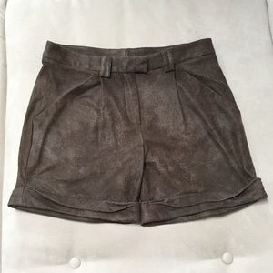 2.B Rych Brown Faux Suede Shorts
